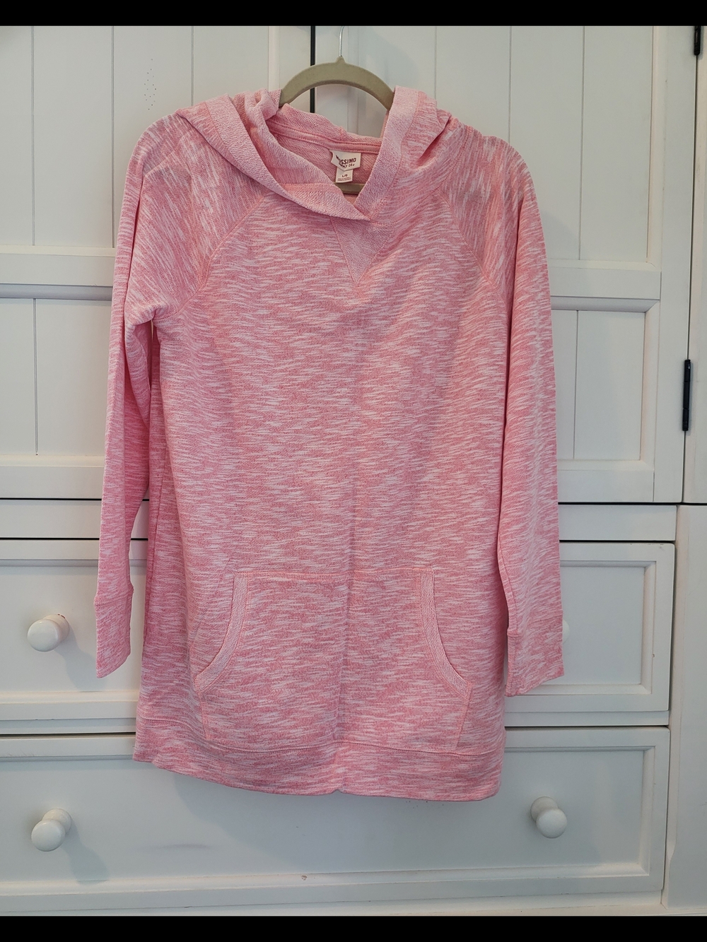 Mossimo Women's L Pink Hooded Sweatshirt
